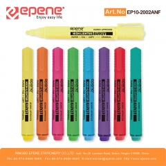 易派诺荧光笔，彩秆彩帽，大容量墨水,无毒，斧头，多种包装（EP10-2002ANF）