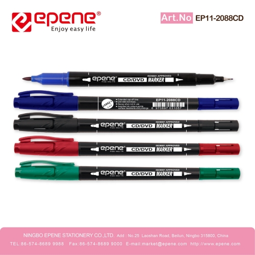 易派诺双头记号笔，快干无毒，多色可选（EP11-2088CD）