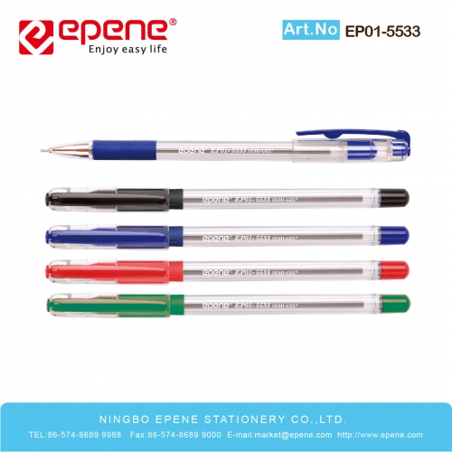 EP01-5533 易派诺中油笔，无毒快干，金属笔头，坚固耐用，书写顺滑，不勾纸